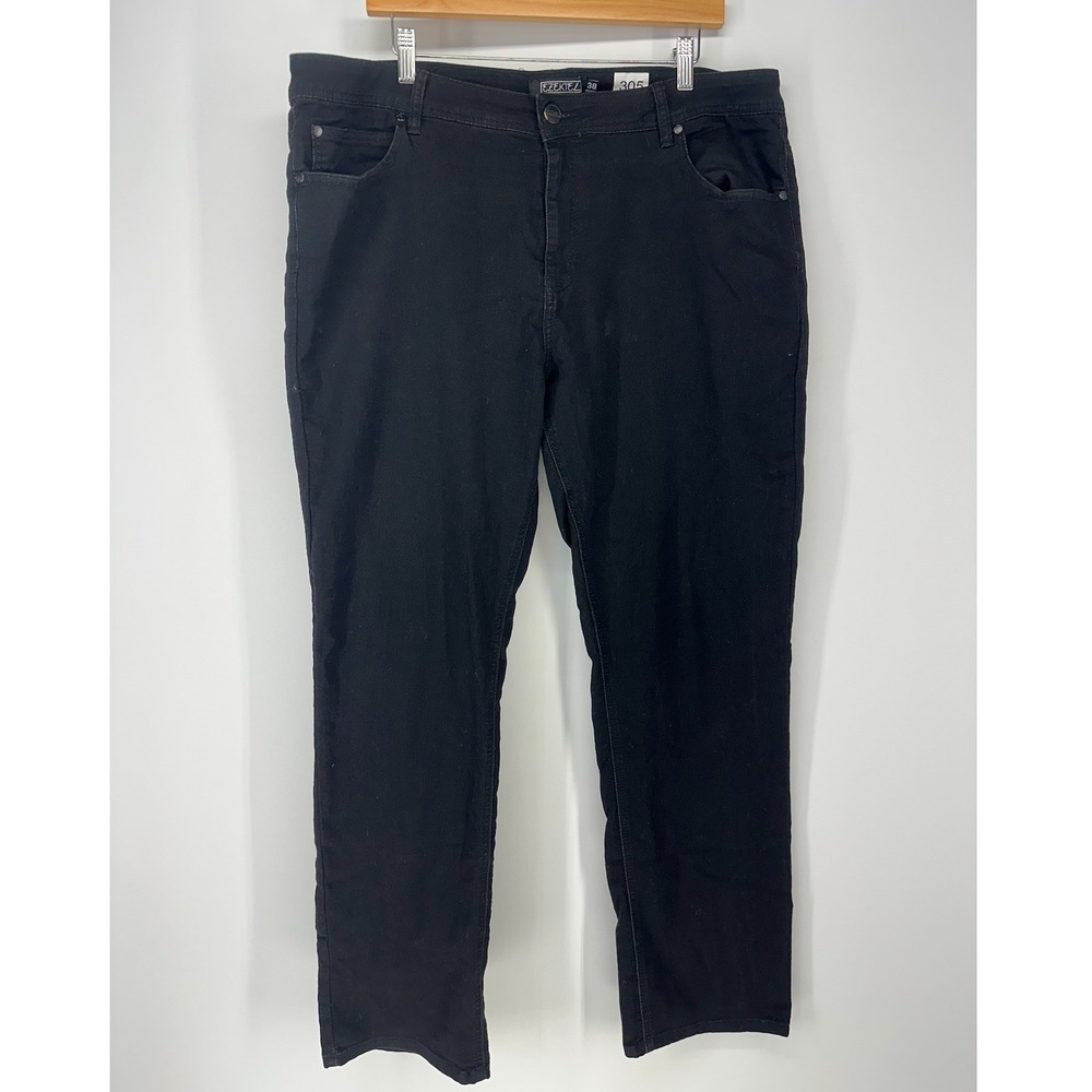 Ezekiel 305 Chopper Pants Mens 38 Black Stretch Straight Leg Skate Streetwear